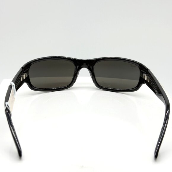 Maui Jim Stingray Sunglasses Unisex MJ 103-02 Gloss Black Grey Lenses 55mm - Picture 3 of 9